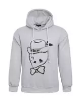 hombre guess populaire chaqueta hoodie dessin anime argent